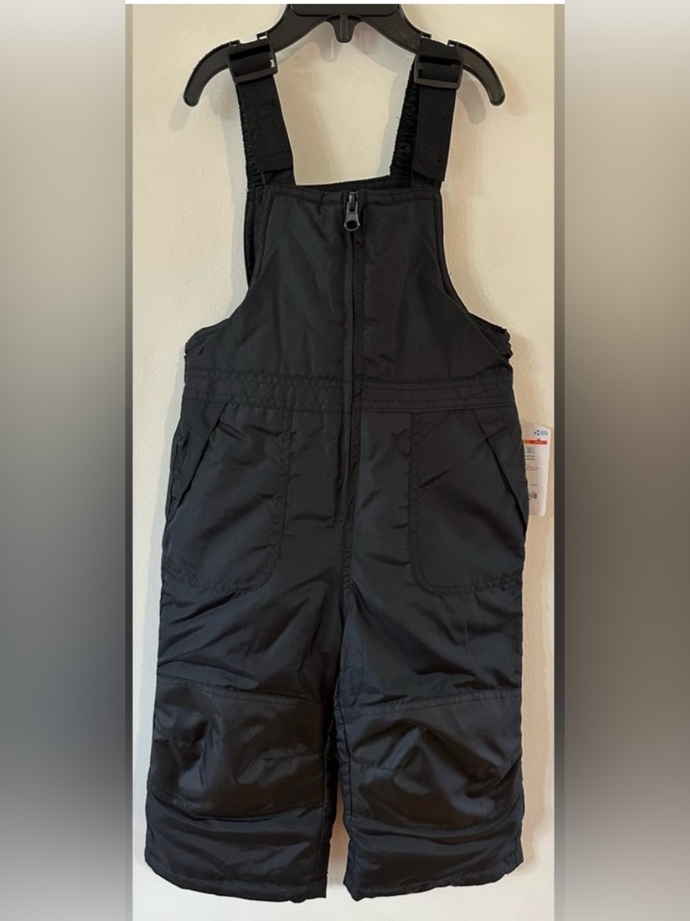 Thereabouts Toddler Black Snow Bibs NWT Size 3T